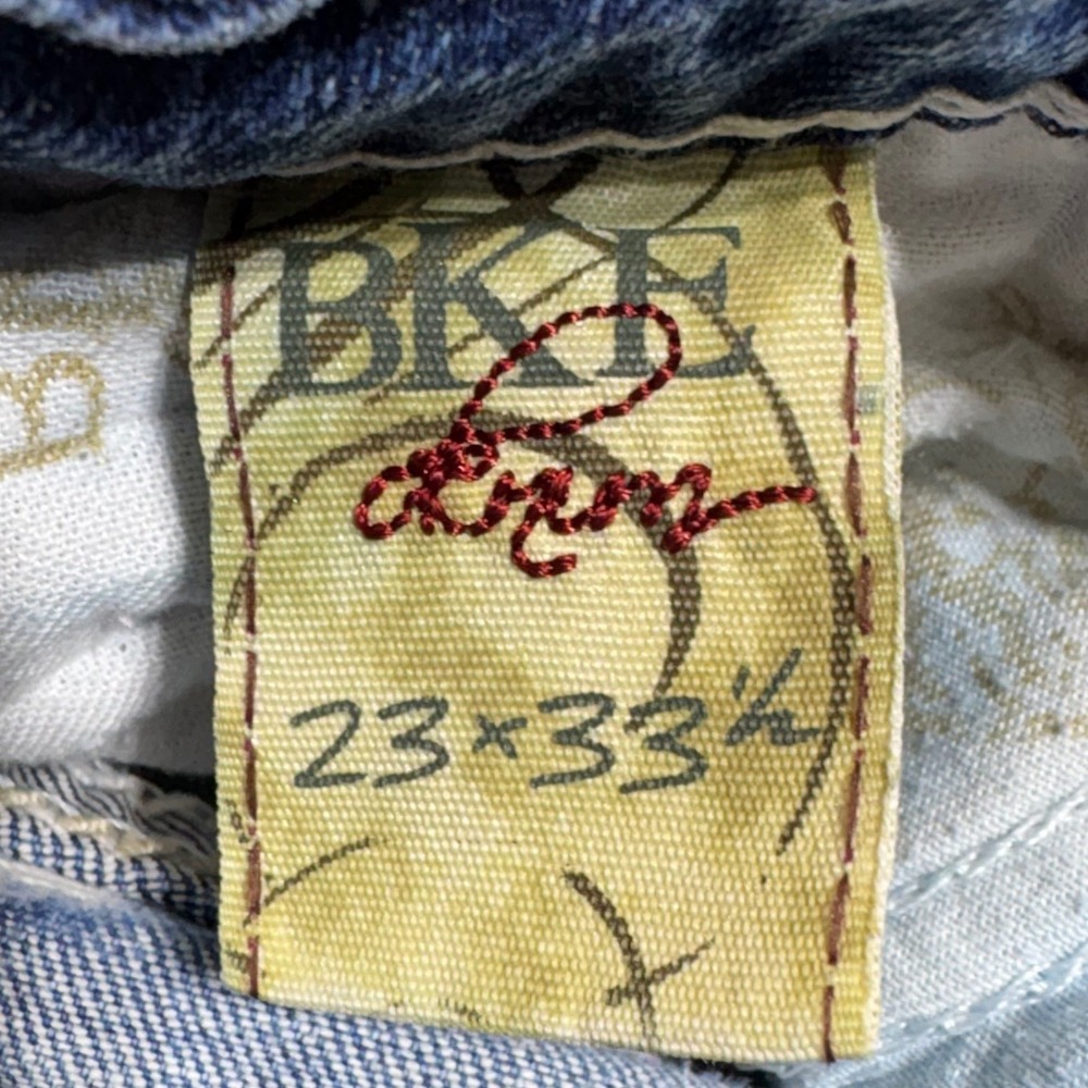 BKE Stella Bootcut Jeans Women's 23 Blue Distressed Low Rise Y2K Denim BKL7595L - Picture 4 of 12